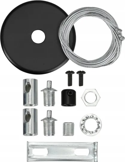 LED Lampadario su cavo LED/44W/230V 6000K 120 cm nero