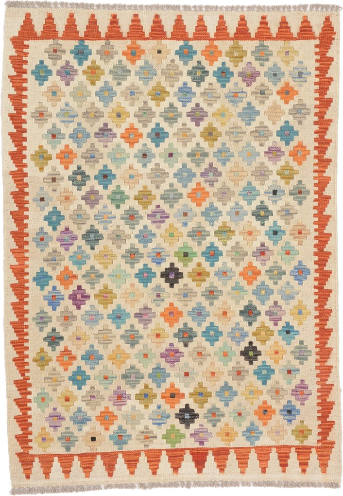 Kilim Tappeto 90 x 120 (Afghanistan) Annodato A Mano