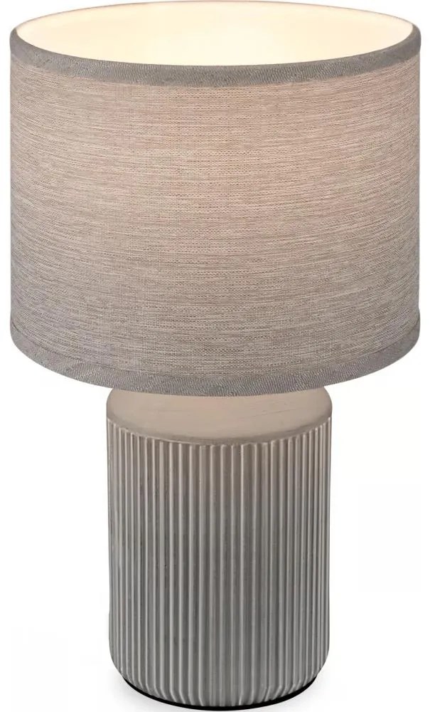 Brilo - Lampada da tavolo INO 1xE14/10W/230V grigia