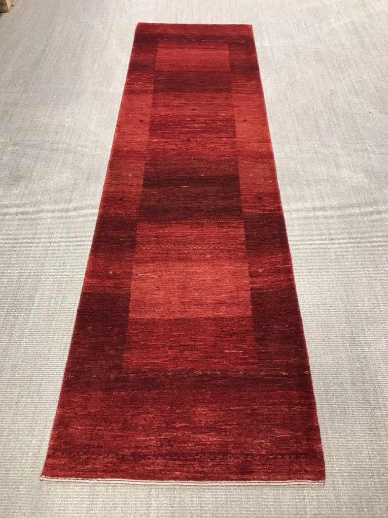 Loribaft Tappeto 300x80 Rosso (Iran) Annodato A Mano