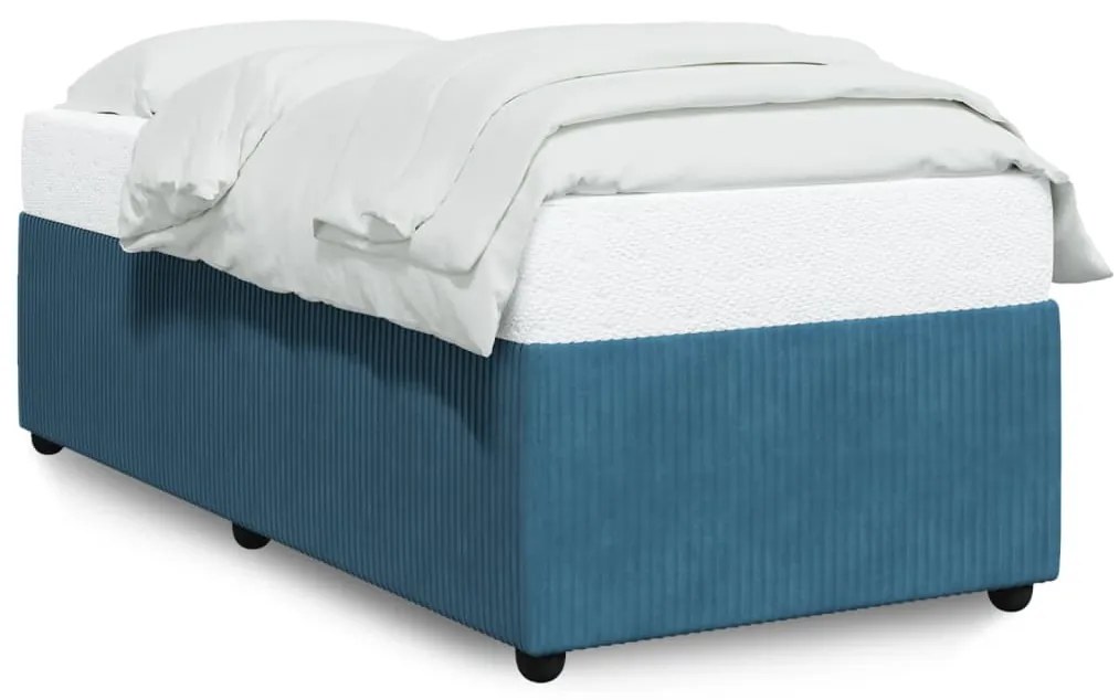 Giroletto Blu 90x190 Cm İn Velluto /