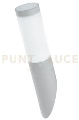 Applique tokyo bianca 1 luce attacco e27 ip44 7,6x37,6cm in acciaio...