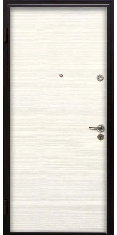 Porta blindata MASTER Keyless L 90 x H 210 cm in MDF avorio/bianco, apertura spingere a destra, falso telaio incluso