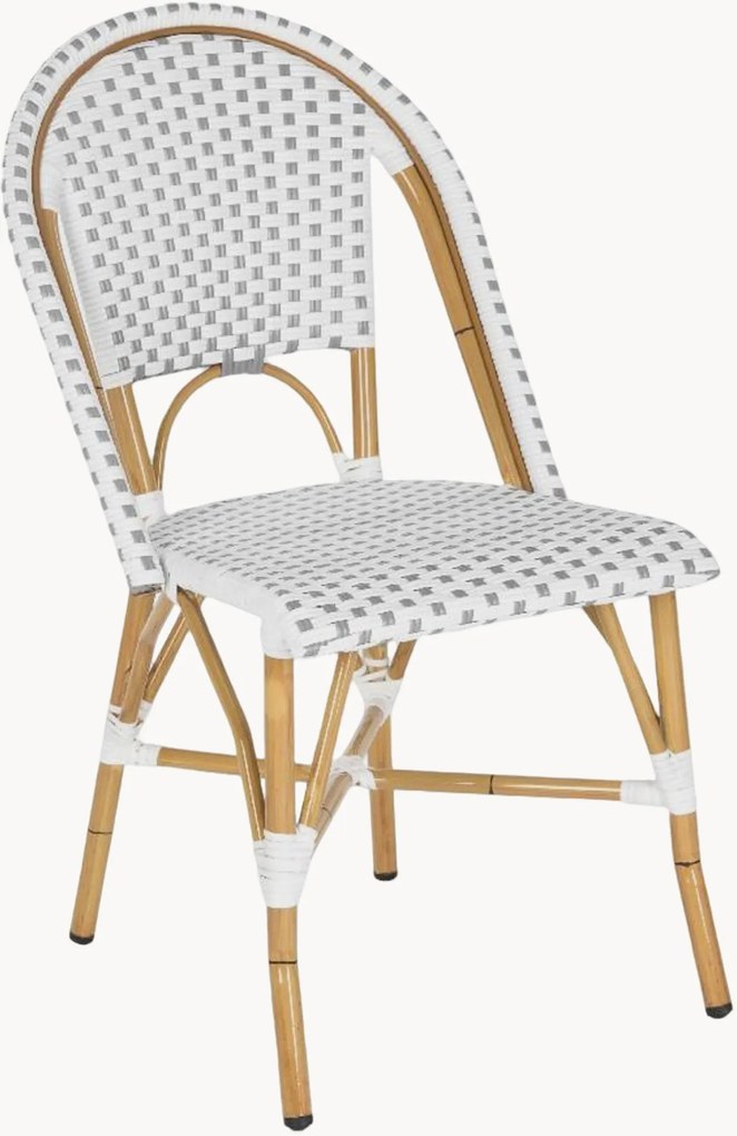 Set di 2 sedie da pranzo impilabili per esterno Salcha