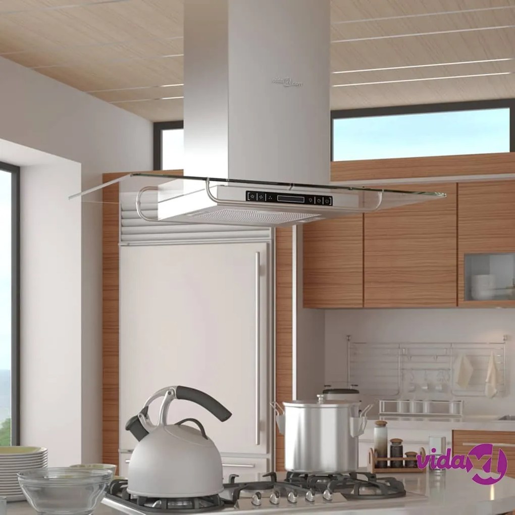 vidaXL Cappa da Cucina a Isola con Display LCD