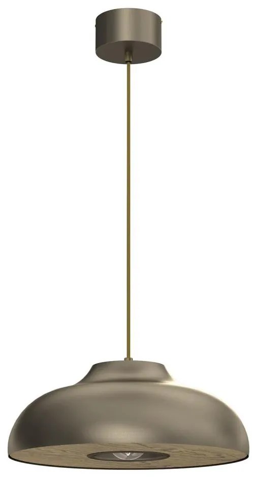 Lampadario a sospensione con filo BILBAO 1xE27/15W/230V ottone