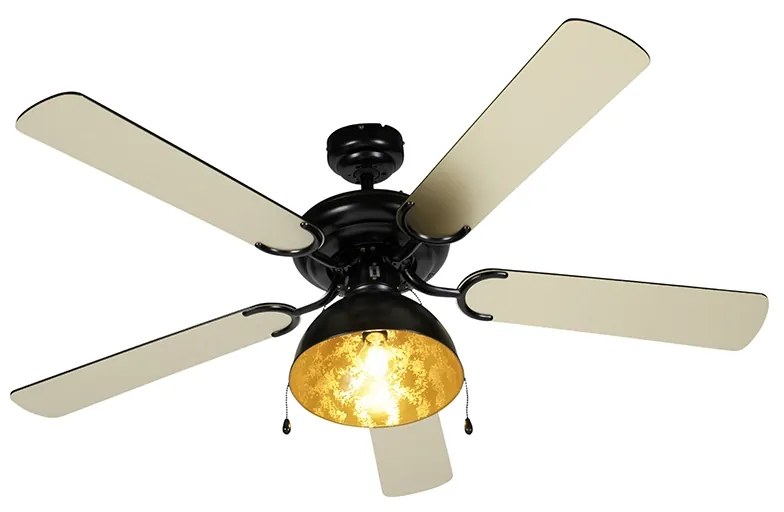 Ventilatore da soffitto industriale nero - Mistral Magna