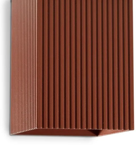 FARO 40568 - Applique SOLE 2xGU10/8W/230V color mattone ondulato quadrato