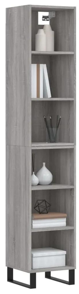 Credenza grigio sonoma 34,5x32,5x180 cm in legno multistrato