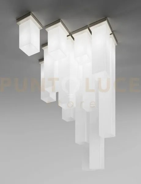 Tubes lampadario a soffitto 15 bianco lucido nickel opaco 15 luci a...
