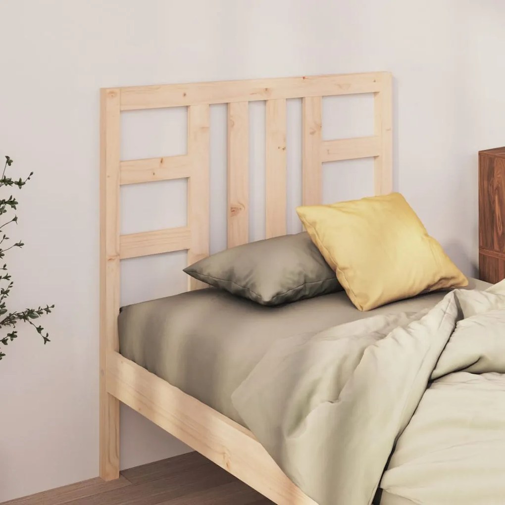 Testiera Per Letto 96x4x100 Cm İn Legno Massello Di Pino /