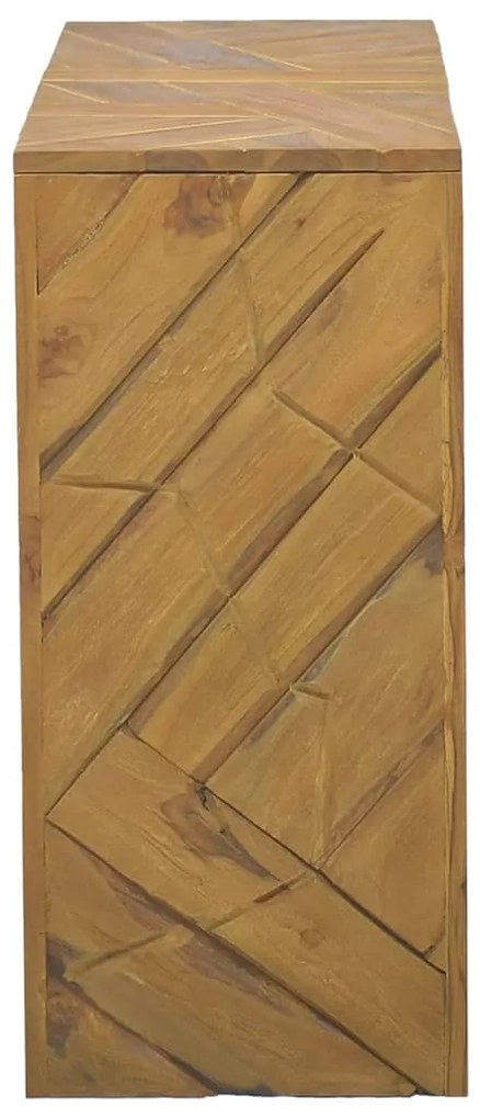 Tavolo consolle 110x35x75 cm in legno massello di teak