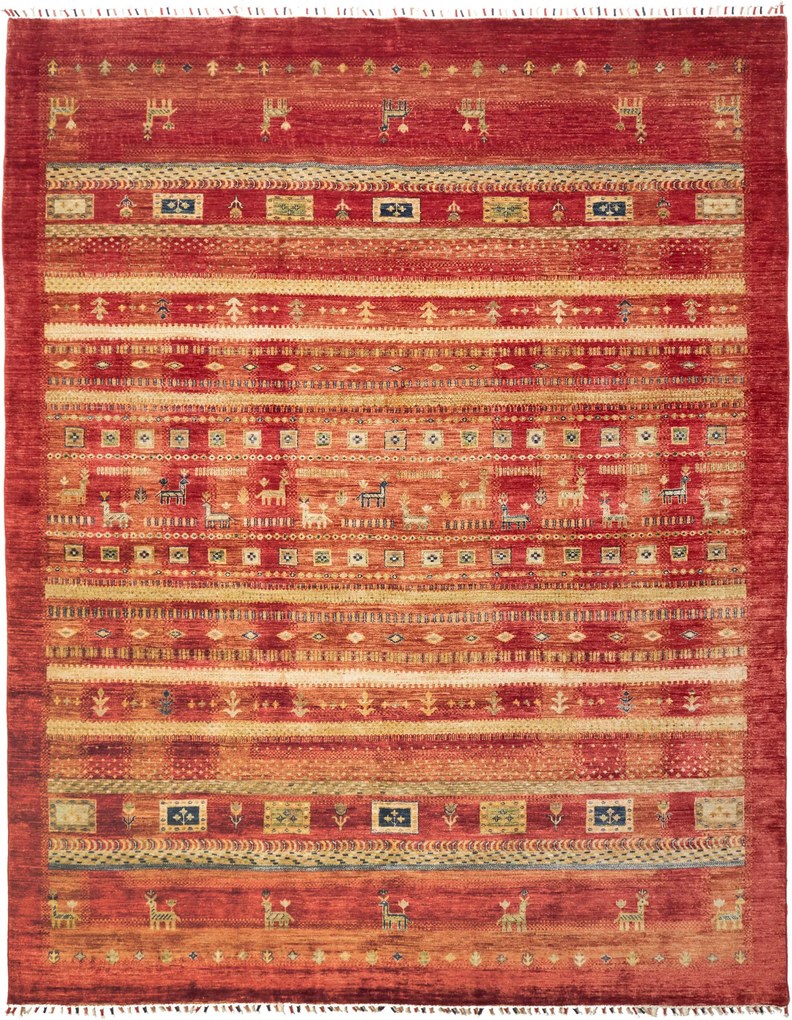 Gabbeh Tappeto 300 x 230 Rosa (Pakistan) Tessuto A Mano