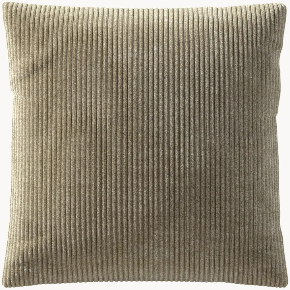 Cuscino grande in velluto a coste Vetsak, 60 x 60 cm