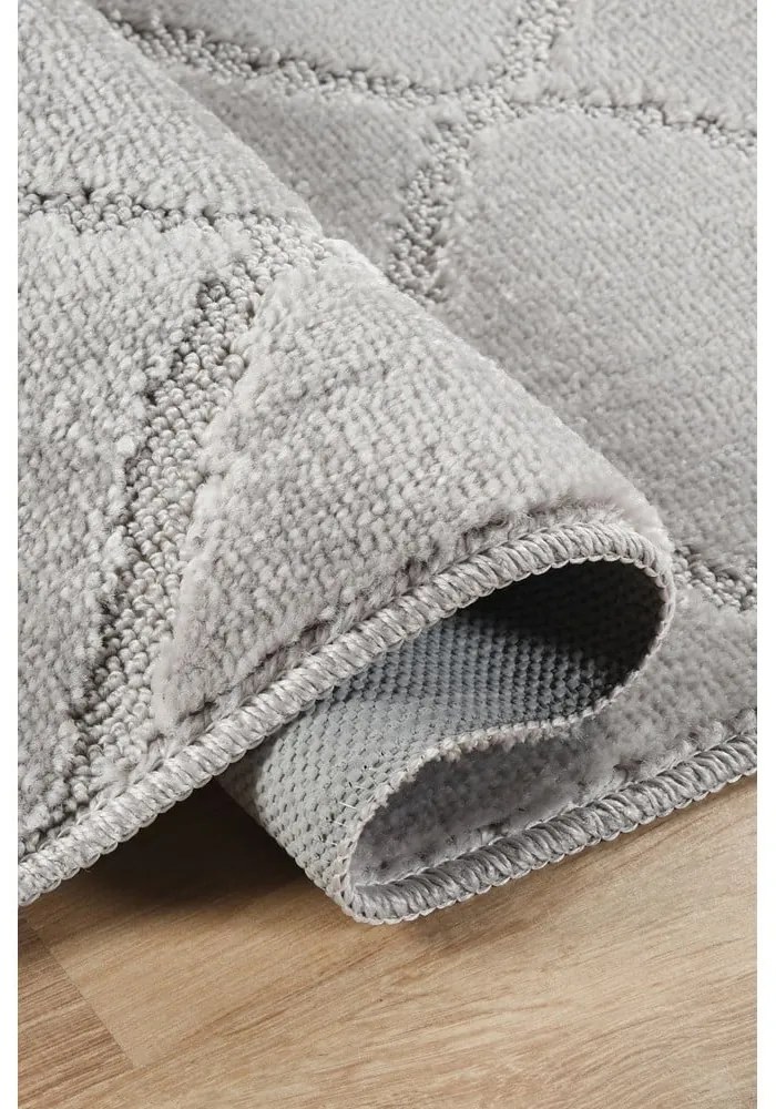 Set di tappetini per il bagno grigio chiaro 2 pz 50x80 cm Cizgili – Foutastic