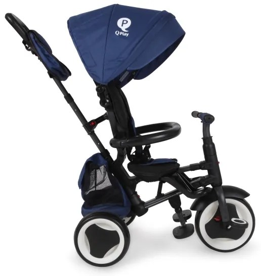 QPlay - Triciclo 3 in 1 per bambini RITO EVA PLUS blu