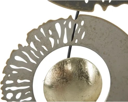 Pannello Decorativo Astratto Ring 31x3x89,5 Cm In Ferro Multicolore