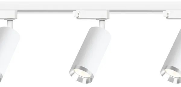 Faretto a binario MICA 3xGU10/10W/230V, bianco/cromo satinato