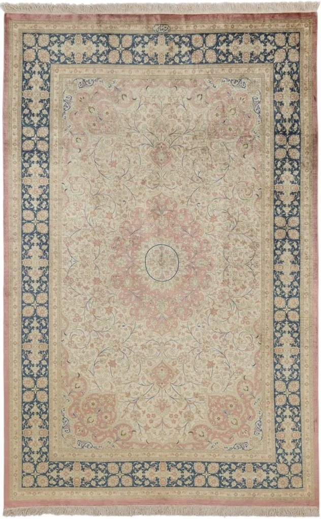 Ghom Tappeto 130 x 200 (Iran) Annodato A Mano