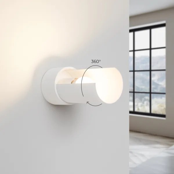 Sollux SL.1676 - Applique FLASH 1xE27/15W/230V bianco