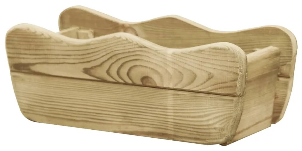 Letto Rialzato Da Giardino 50x18x18 Cm Legno Di Pino Impregnato /