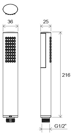 Ravak X07P114 - Doccetta a mano cromo lucido