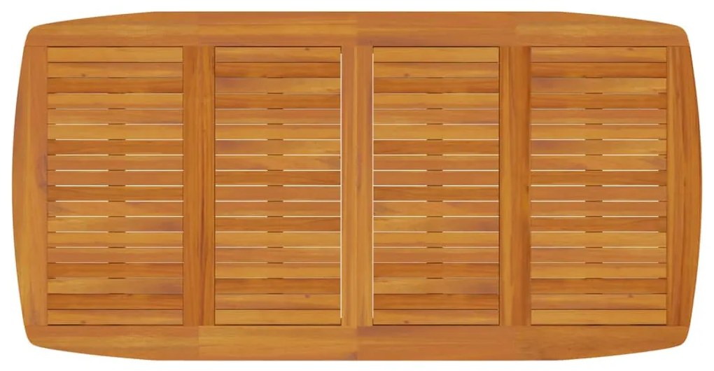 Tavolo da giardino 200x100x75 cm legno massello di acacia