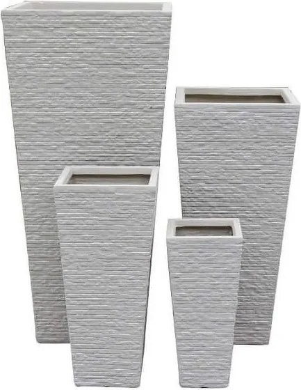 GIGLI - set di 4 vasi da giardino