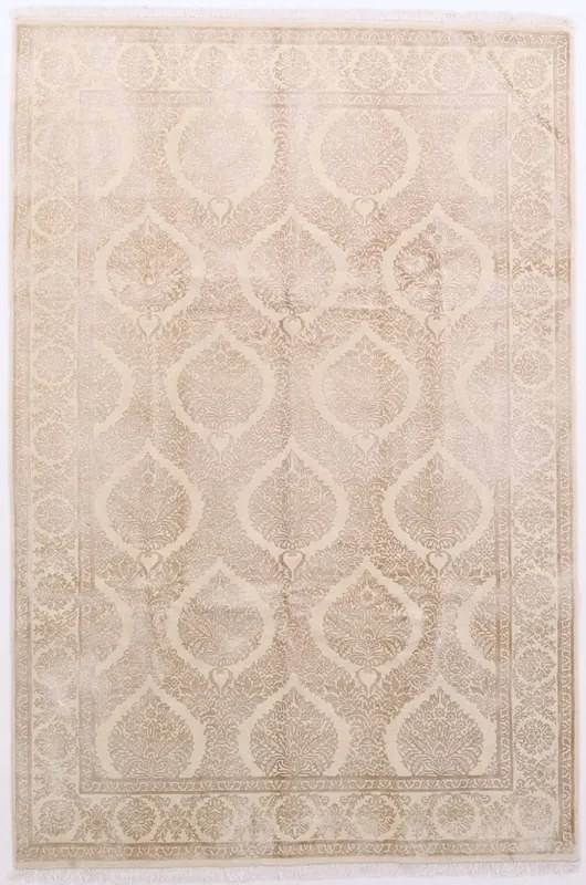 Tabriz Tappeto orientale 200x300 Beige (Indian) Annodato A Mano