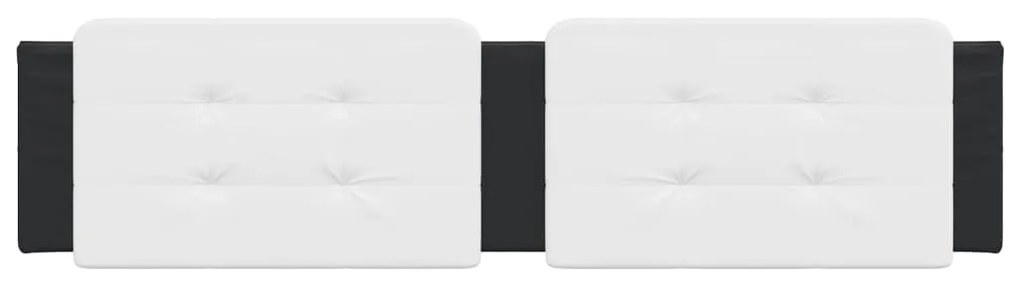 Cuscino testiera nero e bianco 200 cm in similpelle