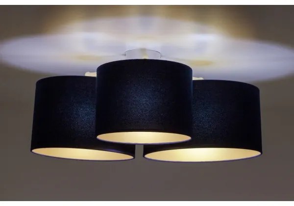 Duolla - Plafoniera ROLLER TRIO 3xE27/60W/230V blu