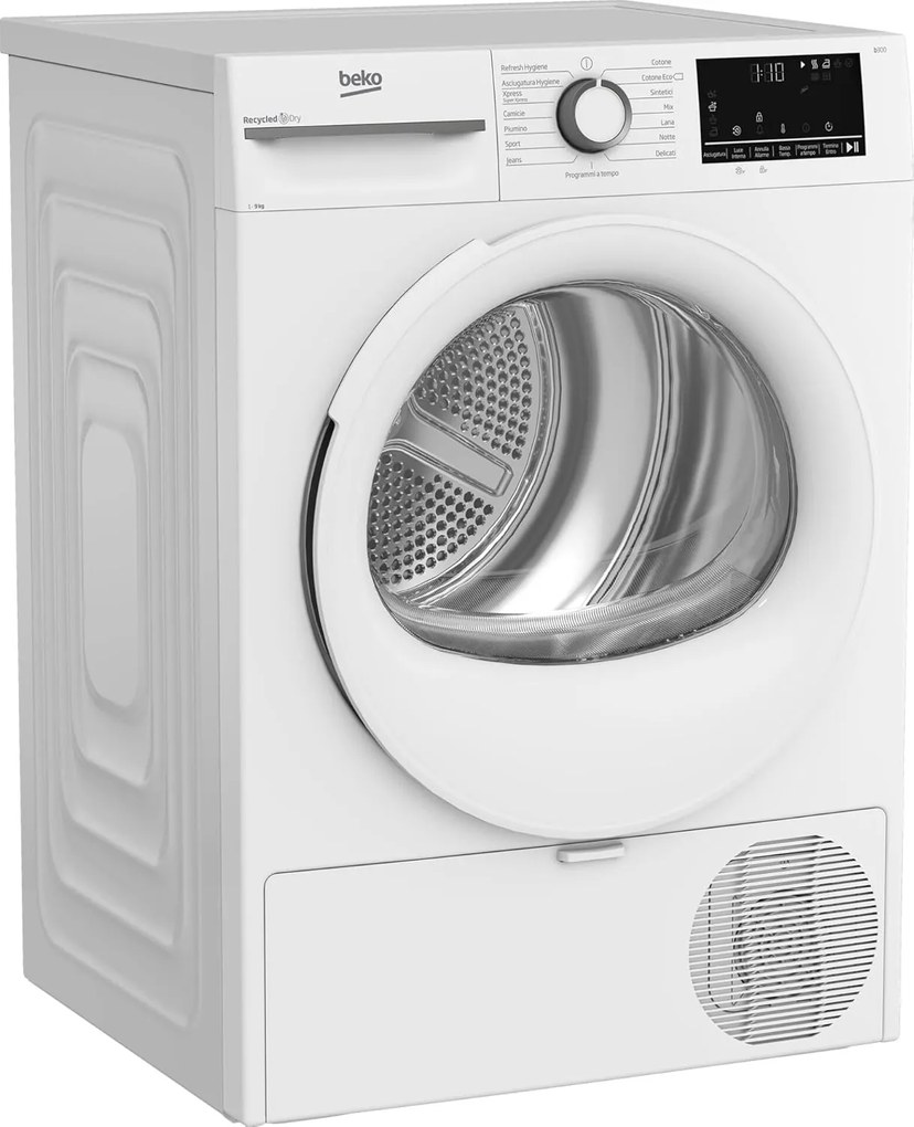 Asciugatrice Beko BMT491WI 9 Kg, Classe A+++, EcoGentle™ e Motore Inverter