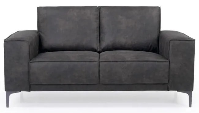 Divano in similpelle antracite 164 cm Copenhagen - Scandic