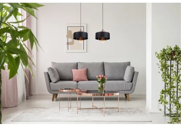 Lampadario a sospensione con filo VEST 2xE27/60W/230V