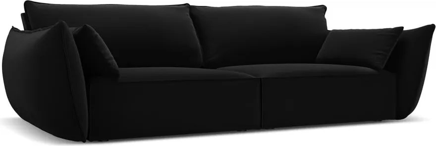 Divano nero con rivestimento in velluto 208 cm Vanda – Mazzini Sofas