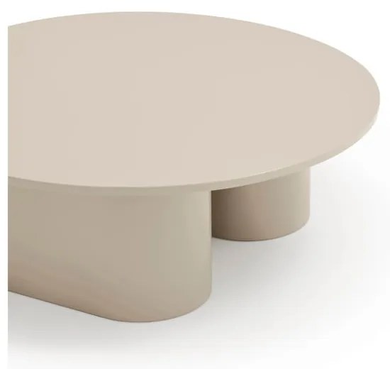 Tavolino da salotto color crema 110x111 cm Totem – Teulat