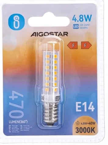 Lampadina LED E14/4,8W/230V 3000K - Aigostar