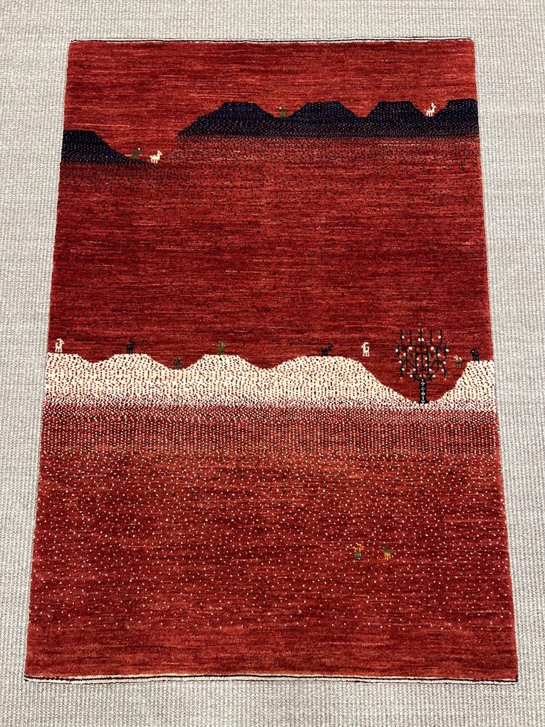 Loribaft Tappeto persiano 80x120 Rosso (Iran) Annodato A Mano