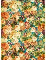 Sanderson Tapete Very Rose and Peony - Kingfisher/ Rowan Ber
