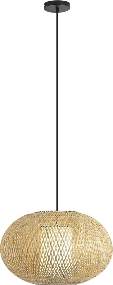 Lampada a sospensione Japandi in bambù 50cm IP44 - Moana