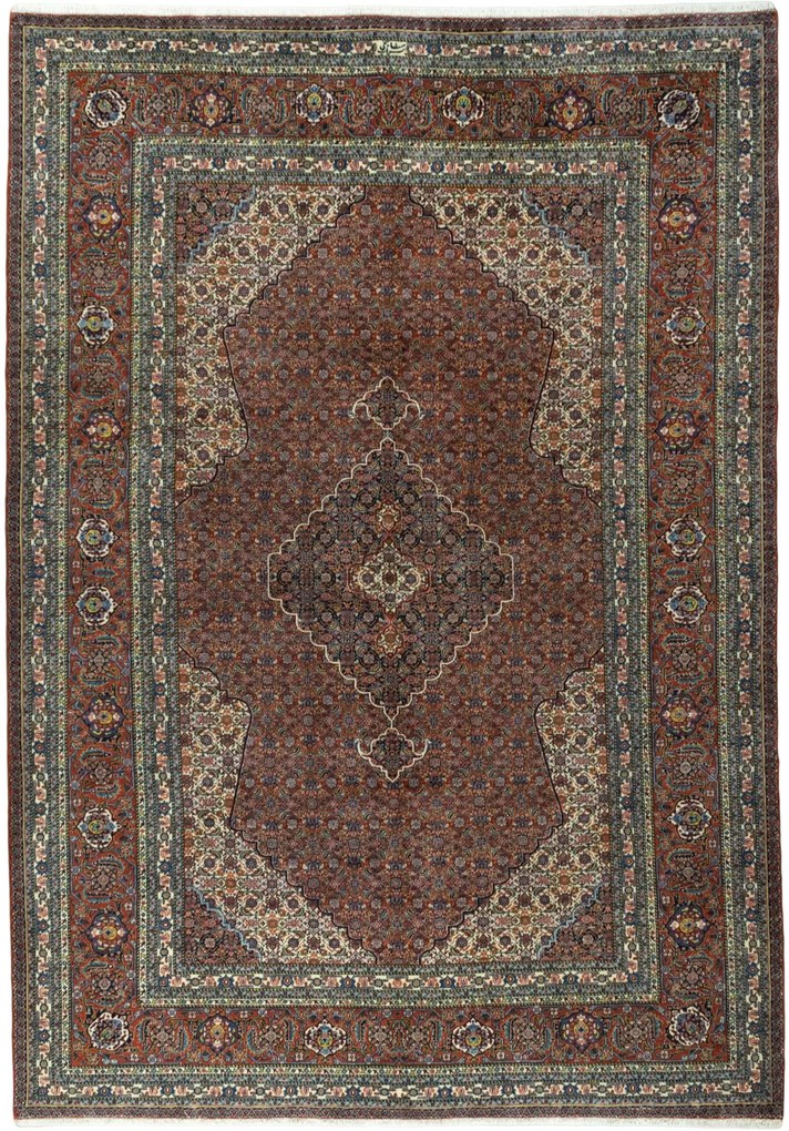 Sarab Tappeto 320 x 220 Rosso (Iran) Annodato A Mano