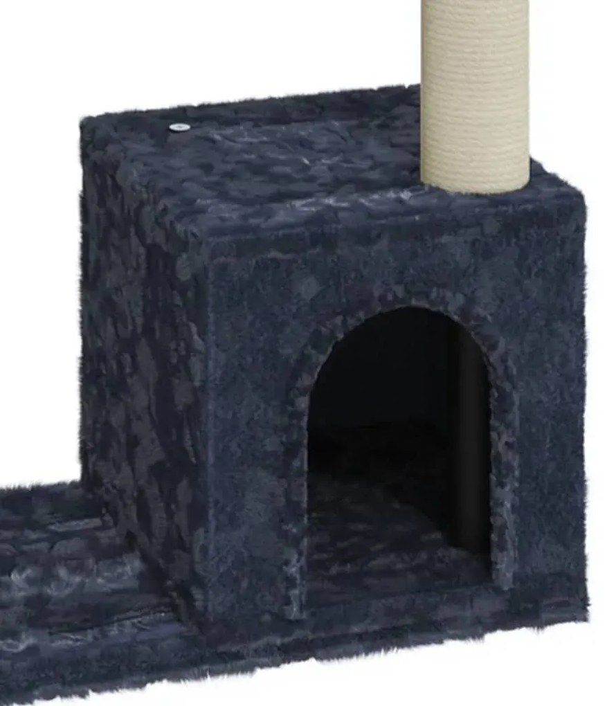 Albero per gatti con tiragraffi in sisal grigio scuro 70 cm