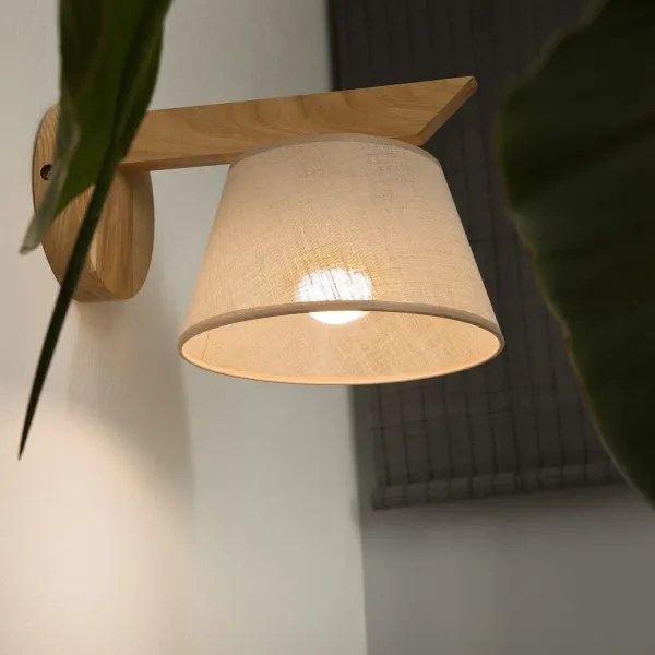 Lampada da parete ANTONIO 1xE14/40W/230V rovere