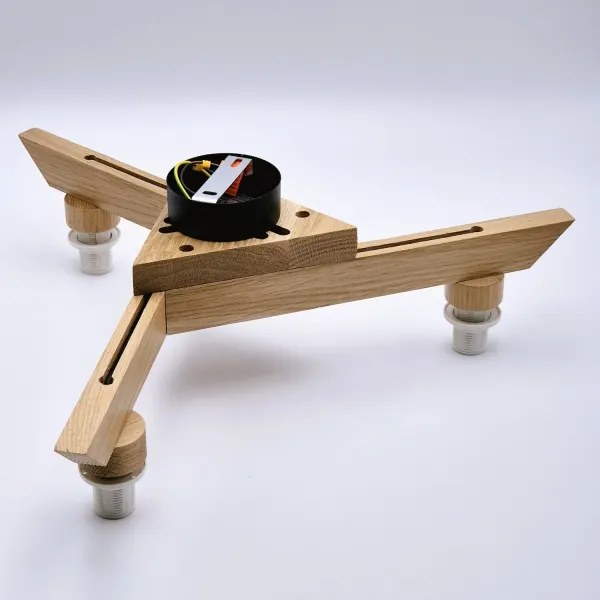 Plafoniera ANTONIO 3xE14/40W/230V rovere