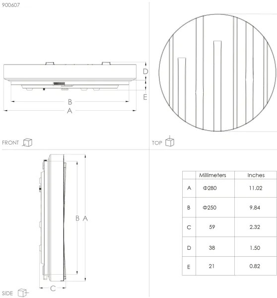 Eglo 900607 - Plafoniera LED FERENTINO LED/10W/230V diametro 28 cm