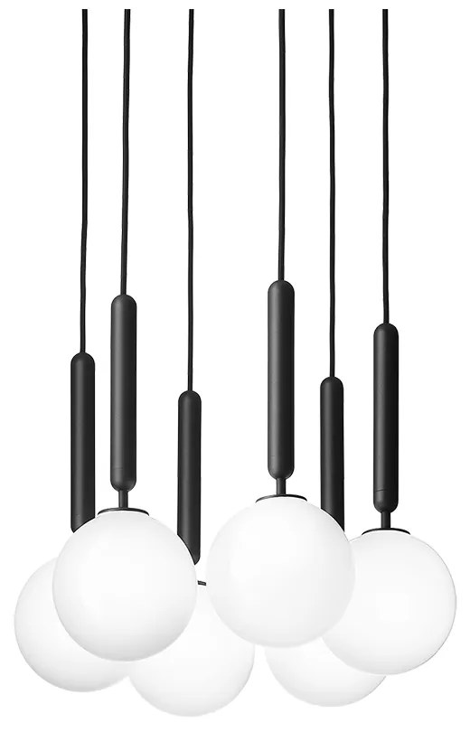 Nuura - Miira 6 Lampadario Rock Grey/Bianco Opale Nuura