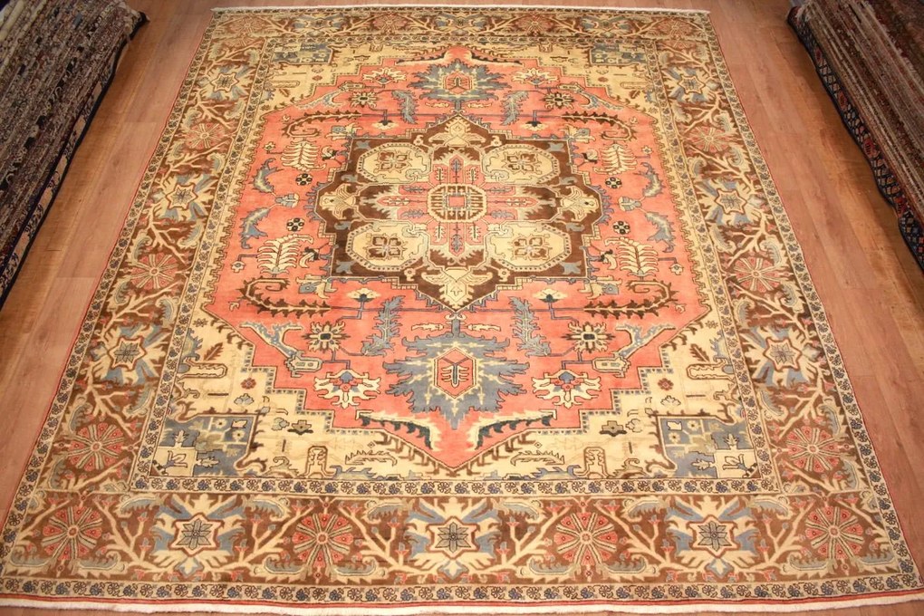 Heriz Tappeto 410x350 (Iran) Annodato A Mano