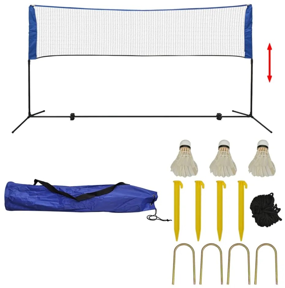 Set Rete Da Badminton Con Volani 300x155 Cm /