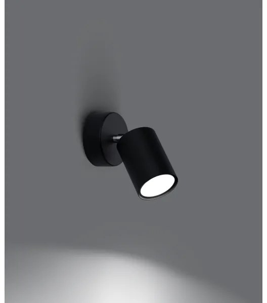 Sollux SL.1126 - Lampada da parete LEMMI 1xGU10/40W/230V nero