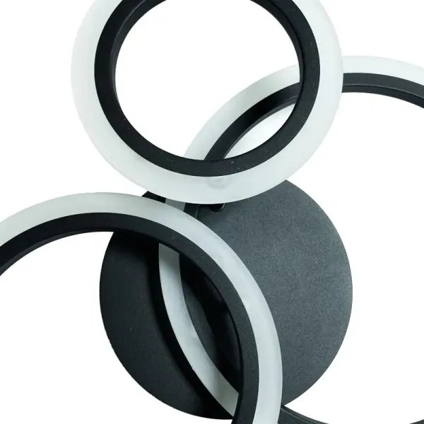 Lampadario a plafone LED dimmerabile LED/40W/230V nero + telecomando